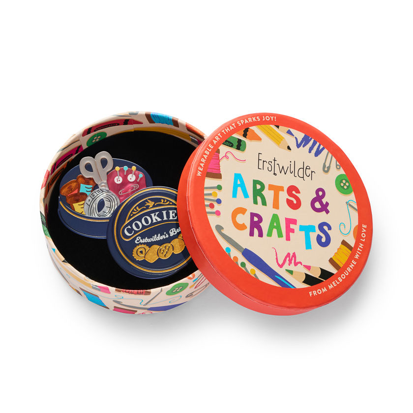 Thumbnail: Arts & Crafts - Cookie Tin Secrets Brooch