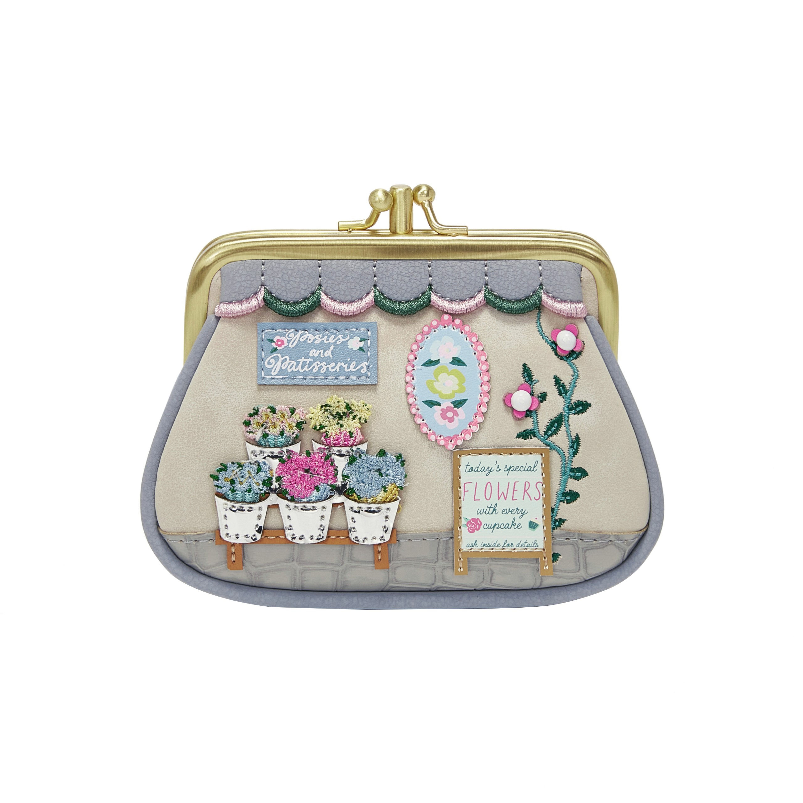 Posies and Patisseries Clipper Coin Purse