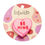 Thumbnail: Sweet Valentine - Candy Heart Simplified Mini Pink Brooch