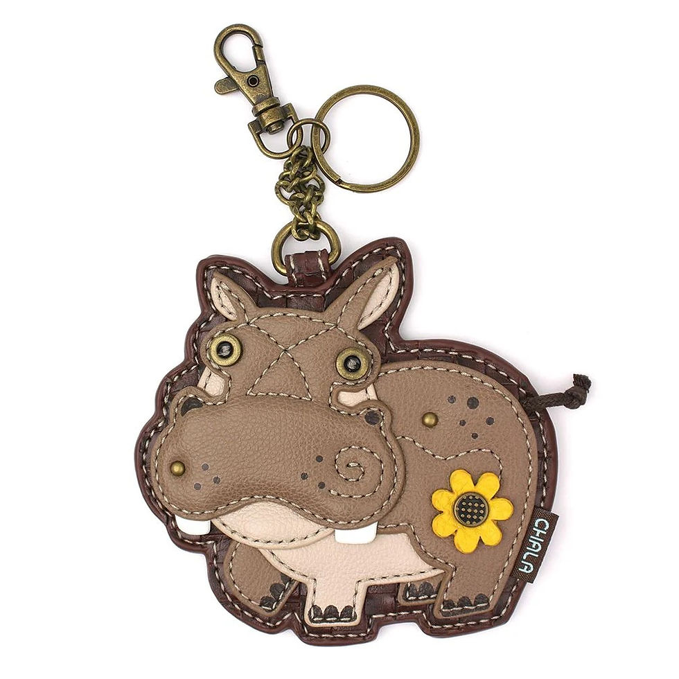Coin Purse & Fob - Hippo
