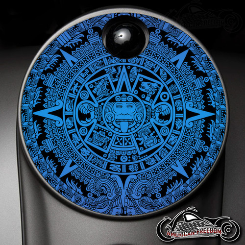 Aztec Calendar | Harley Davidson Fuel Door | Customderbys