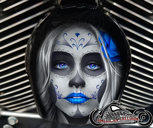 Day of the Dead Sugar Skull | Harley Davidson Horn Cover
