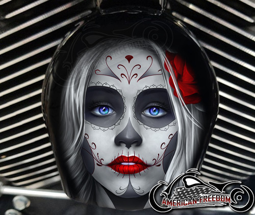 Day of the Dead Sugar Skull | Harley Davidson Horn Cover