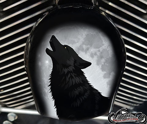Howling Wolf | Harley Davidson Horn Cover | Customderbys