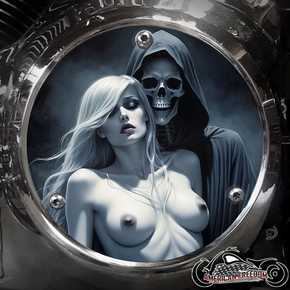 Thumbnail: Nude Woman's Soul design on a Harley Davidson 3 Hole Big Twin EVO Derby