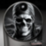 Undead Pirate Skull design on a Harley Davidson Center Console Latch Fuel Door Cover