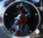 Topless Succubus design on a Harley Davidson 5 Hole Derby