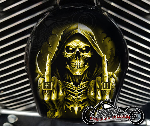 F U Reaper | Harley Davidson Horn Cover | Customderbys