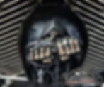 Game Over Reaper design on a Harley Davidson Horn Cover
