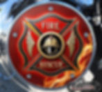 Fire Rescue design on a Harley Davidson 5 Hole Derby