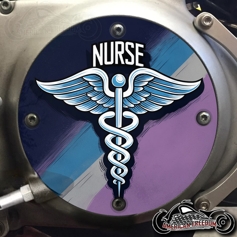 Thumbnail: Nurse design on a Harley Davidson 4 Hole Sportster Derby