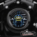 EMT Flag design on a Harley Davidson 2 Hole Milwaukee 8 Timing Cover