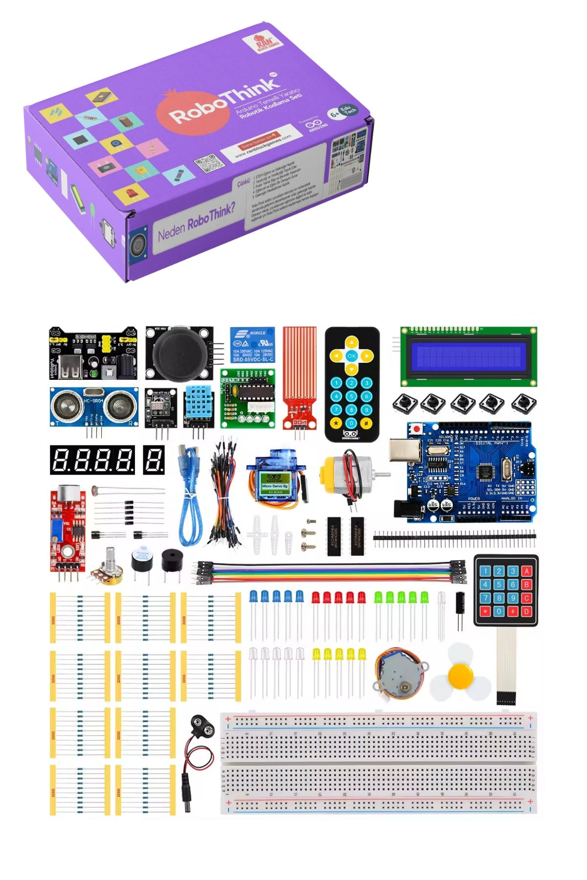 RoboThink E1: Arduino Uyumlu Proje Seti