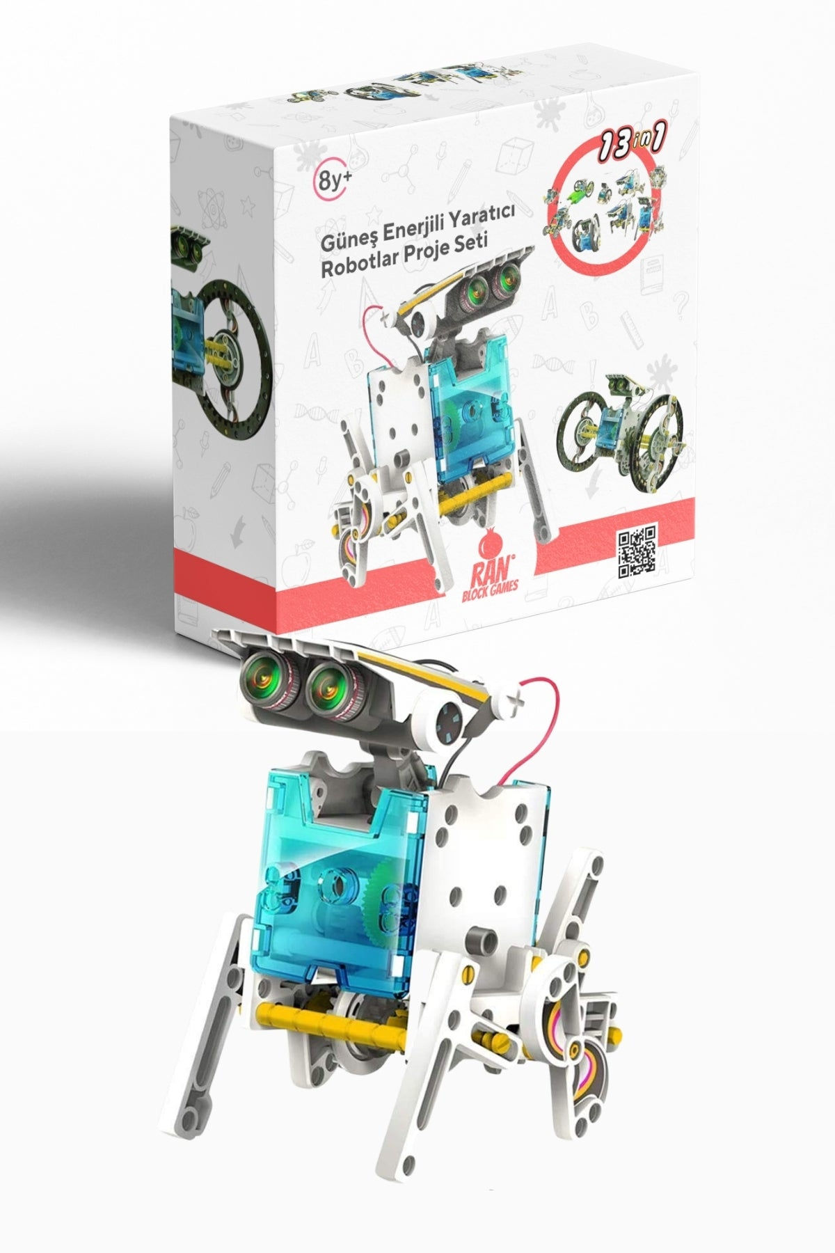RanToys: DIY Güneş Enerjili Robotlar Proje Seti 13-in-1