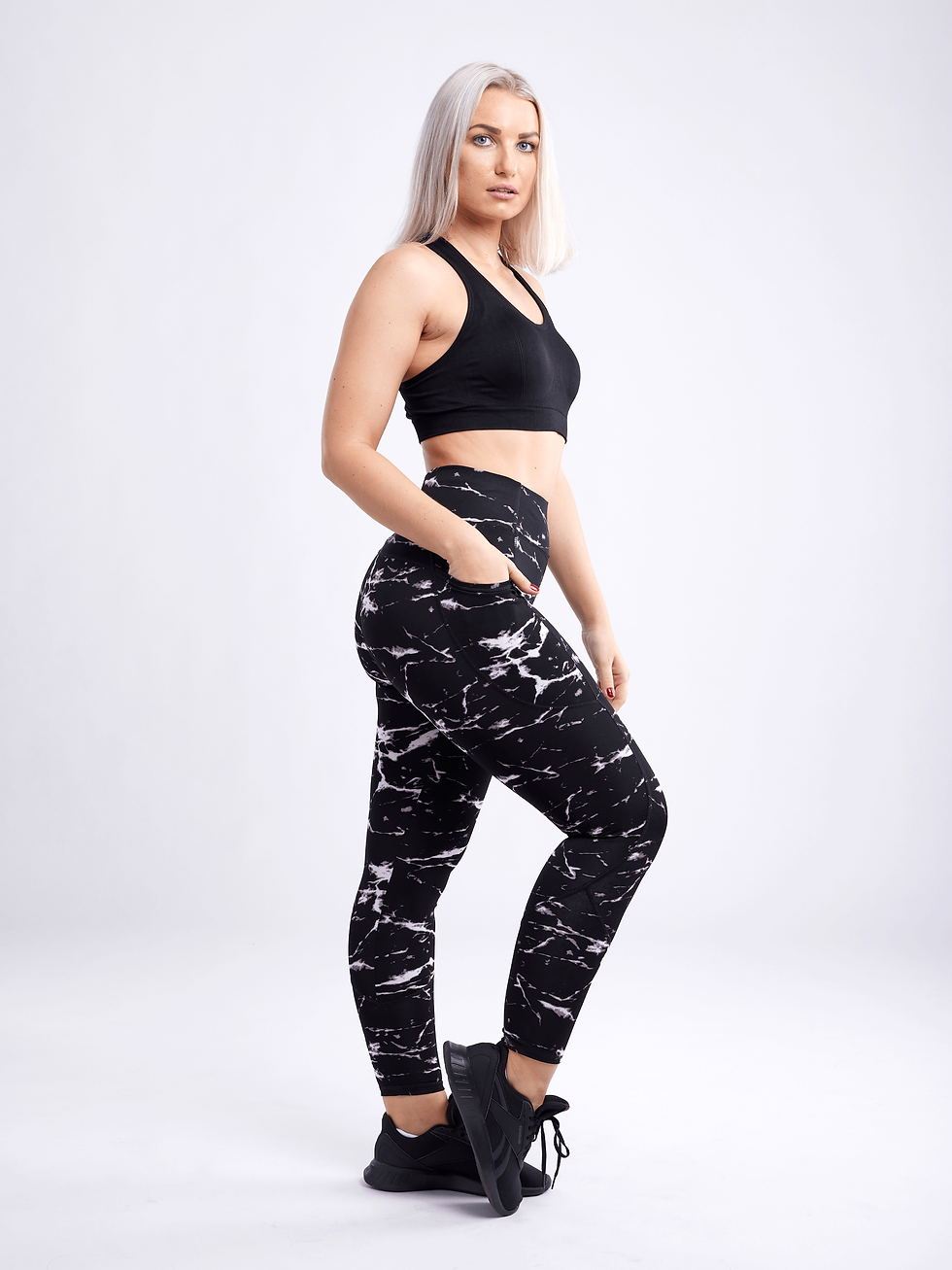 Thumbnail: High-Waisted Classic Gym Leggings With Side Pockets