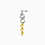 Thumbnail: Boucle d'oreille cuban link palladium et chaine boule