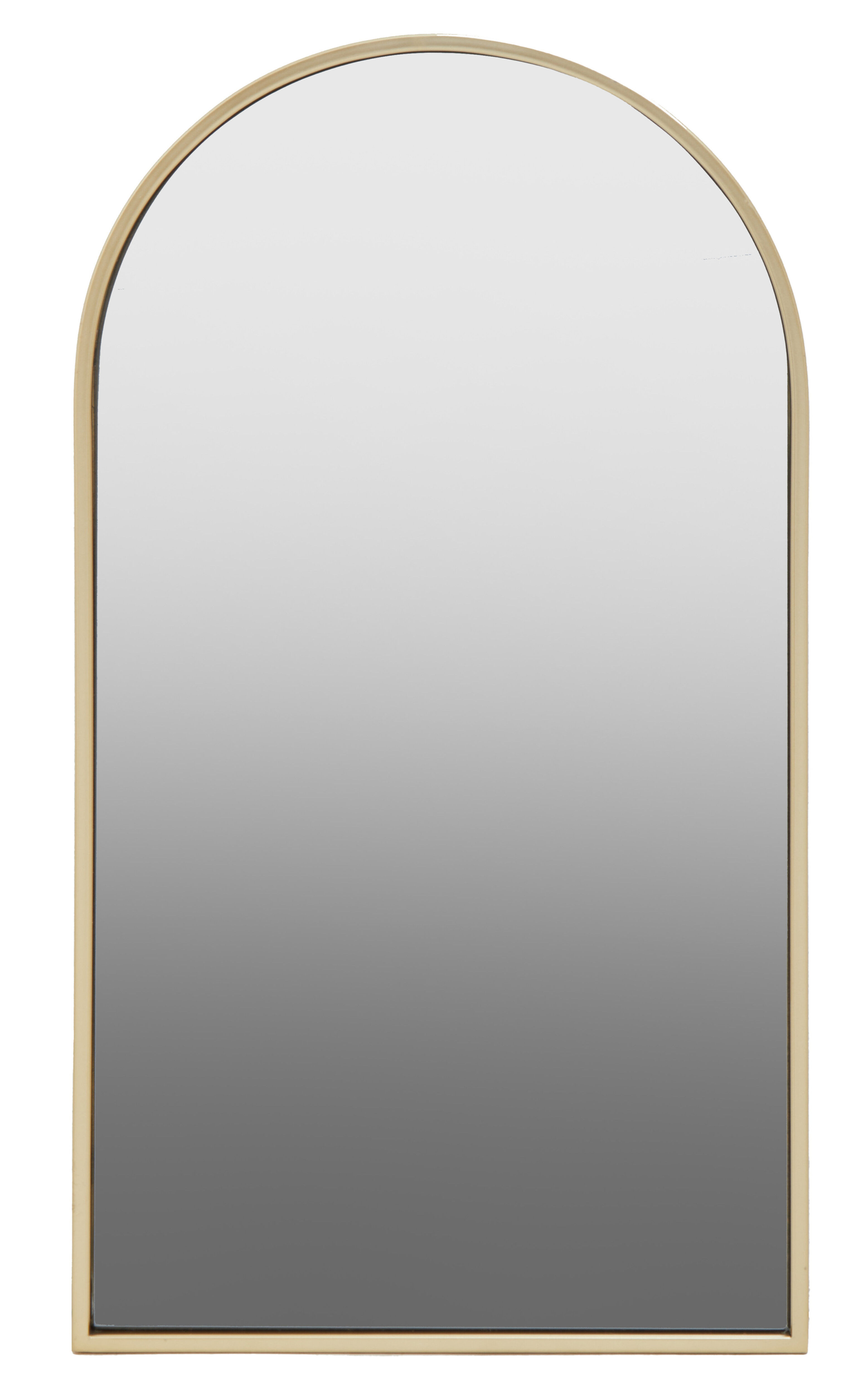 Tulum Large Gold Finish Metal Wall Mirror