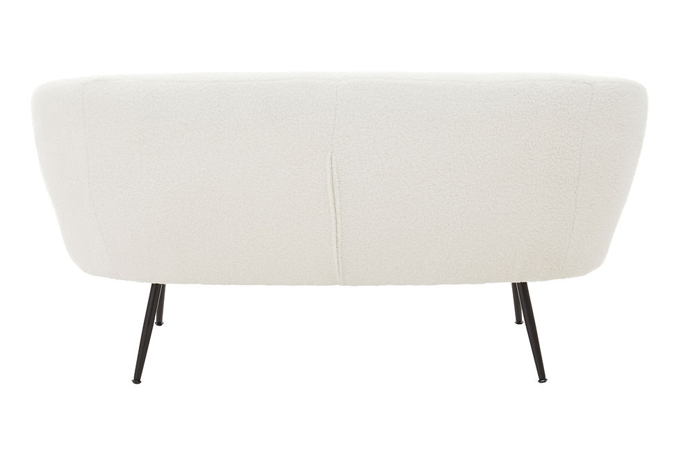 Thumbnail: Zephyra Two Seat Sofa With Black Finish Legs