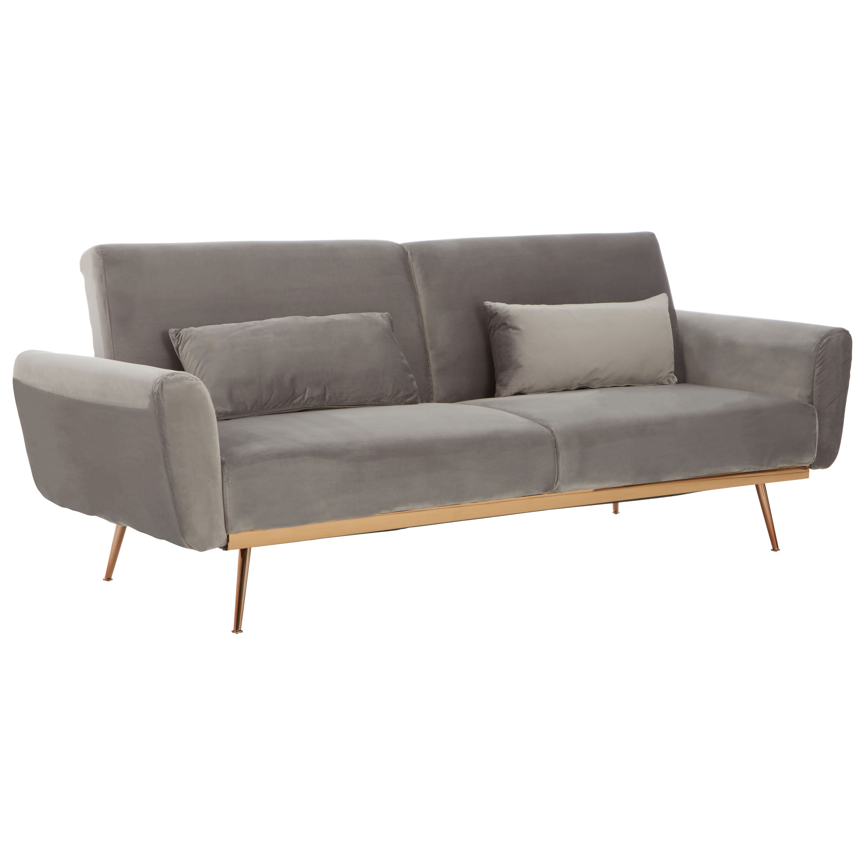 Aventine Grey Velvet Sofa Bed