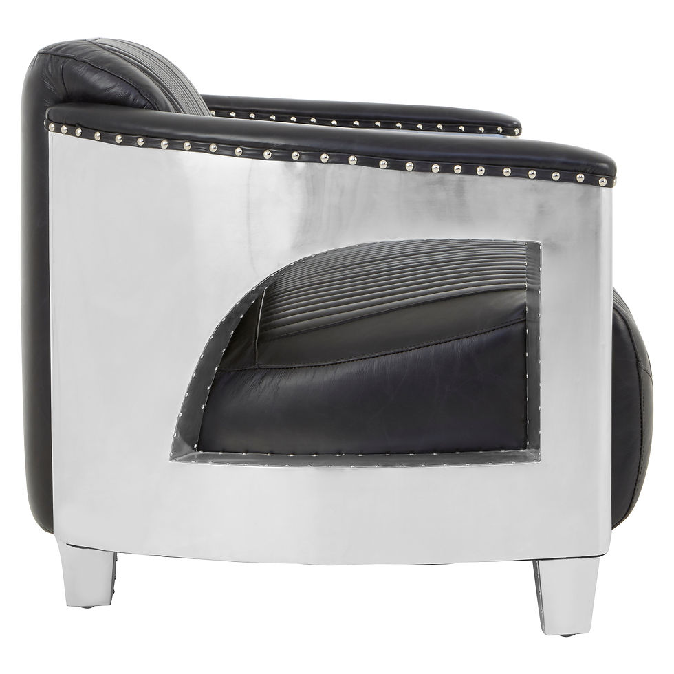 Thumbnail: Vistoria 2 Seat Black Leather Sofa