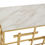 Thumbnail: Zermatt White Marble Console Table