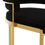 Thumbnail: Paramount Black Velvet And Gold Bar Stool