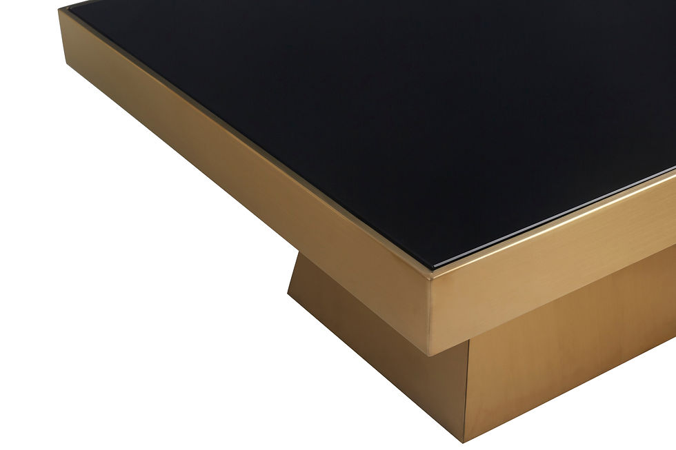 Thumbnail: Cascadia Square Gold Finish Coffee Table