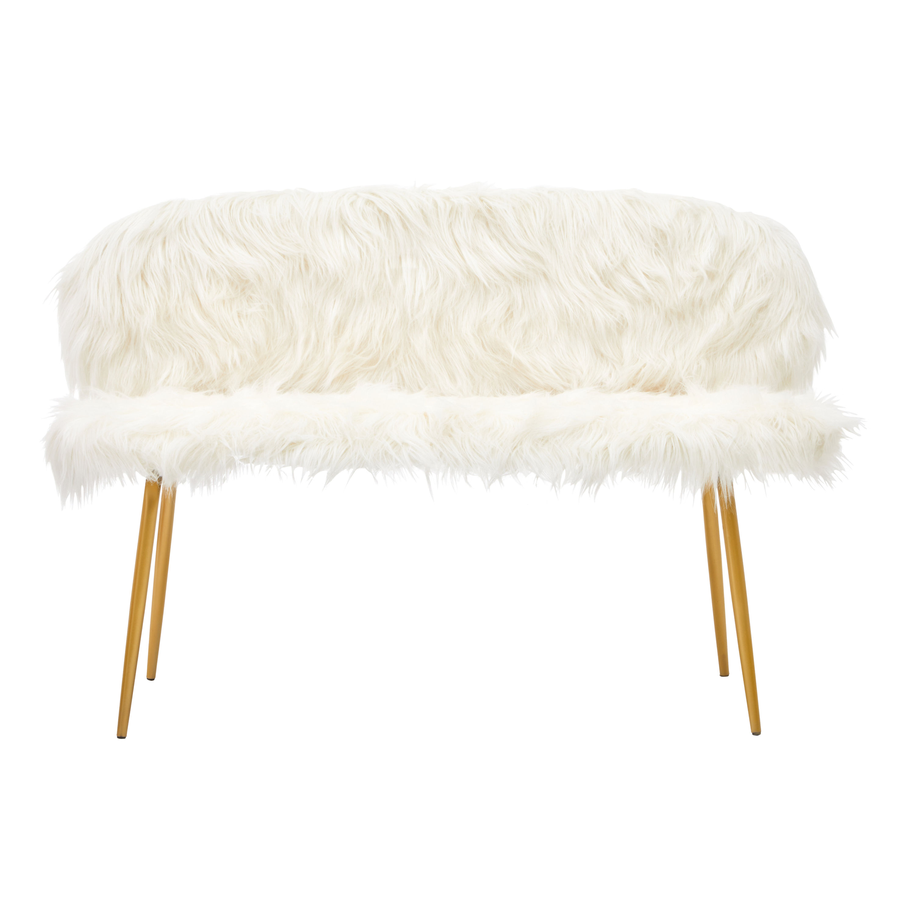 Serenida Sofa With Gold Finish Legs