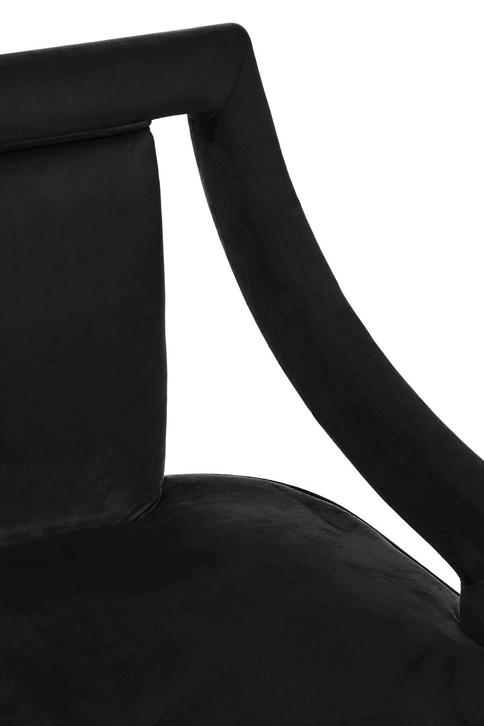 Thumbnail: Lyric Black Velvet Chair