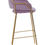 Thumbnail: Evelyn Pink Velvet Bar Chair