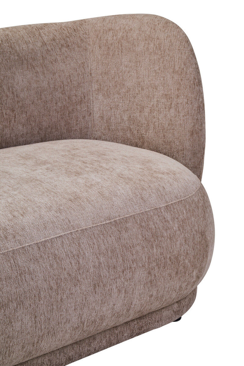 Thumbnail: Delray Deep Stone Chenille Curved Three Seater Sofa