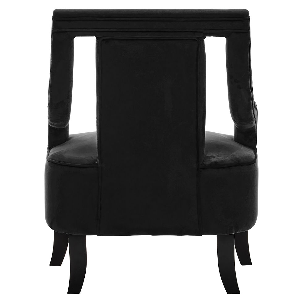 Thumbnail: Lyric Black Velvet Chair