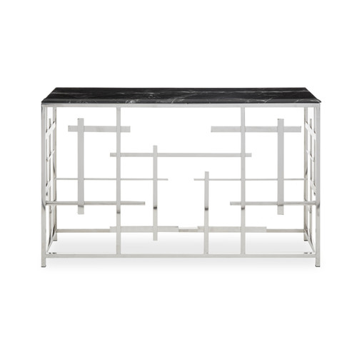 Zermatt Black Marble Console Table | RIT INTERIOR DESIGN