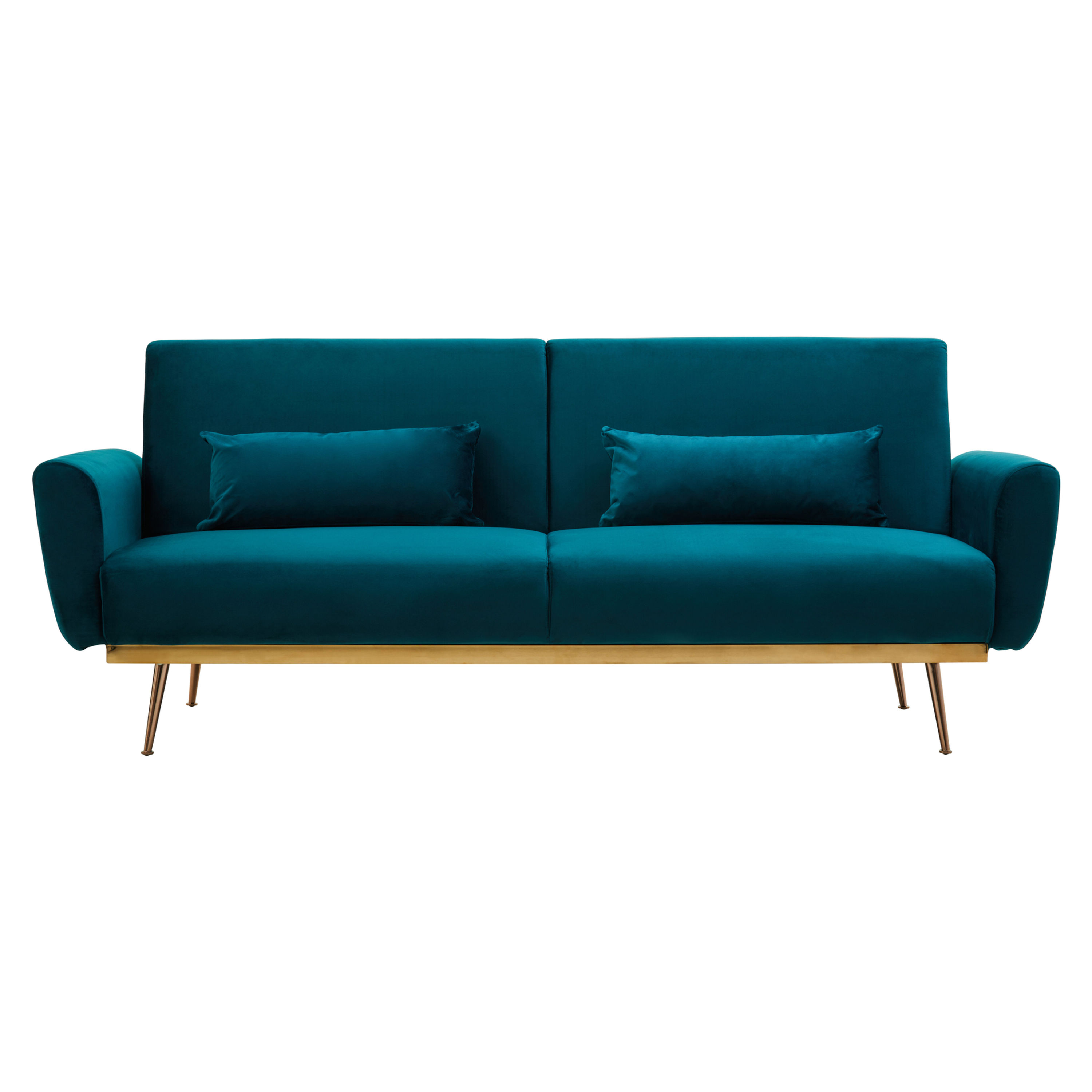 Aventine Green Velvet Sofa Bed
