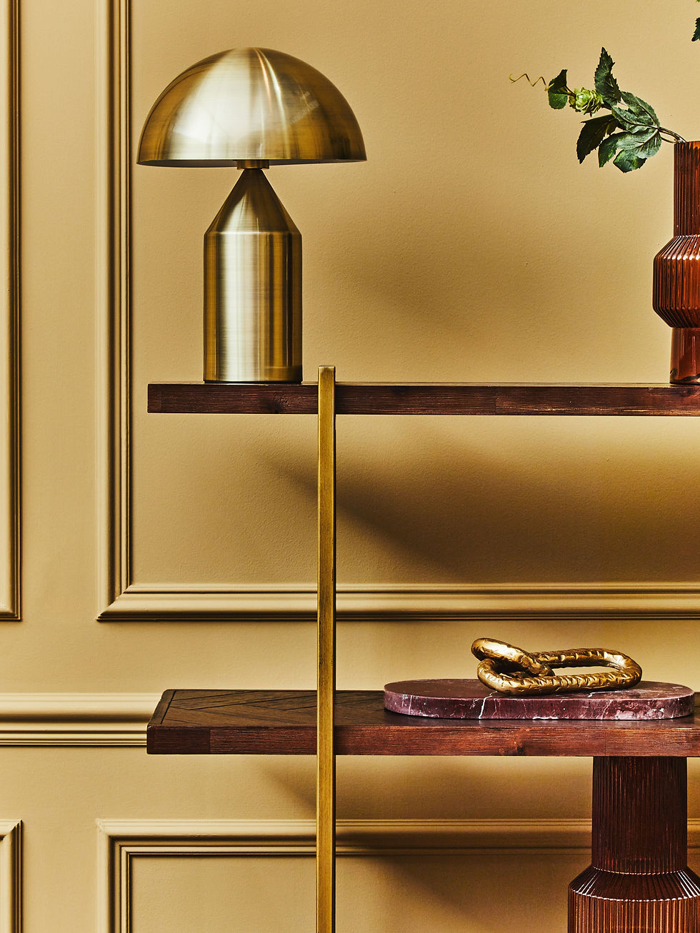 Thumbnail: Regents Gold Finish Table Lamp