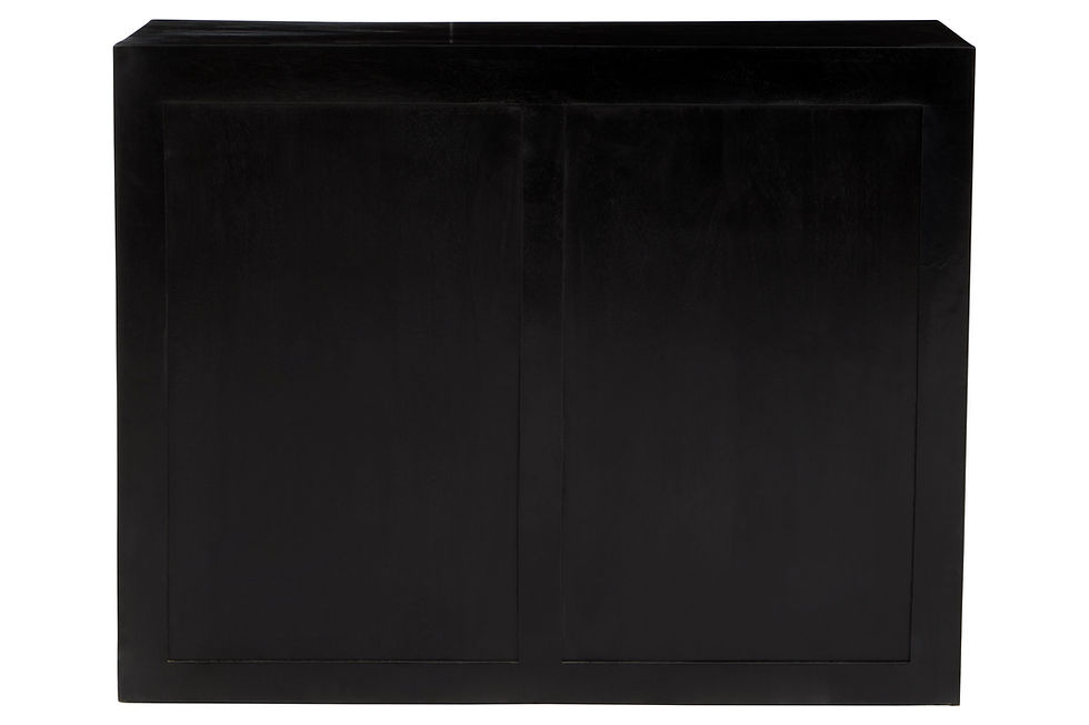 Thumbnail: Bordeaux Four Drawer Black Mango Wood Chest