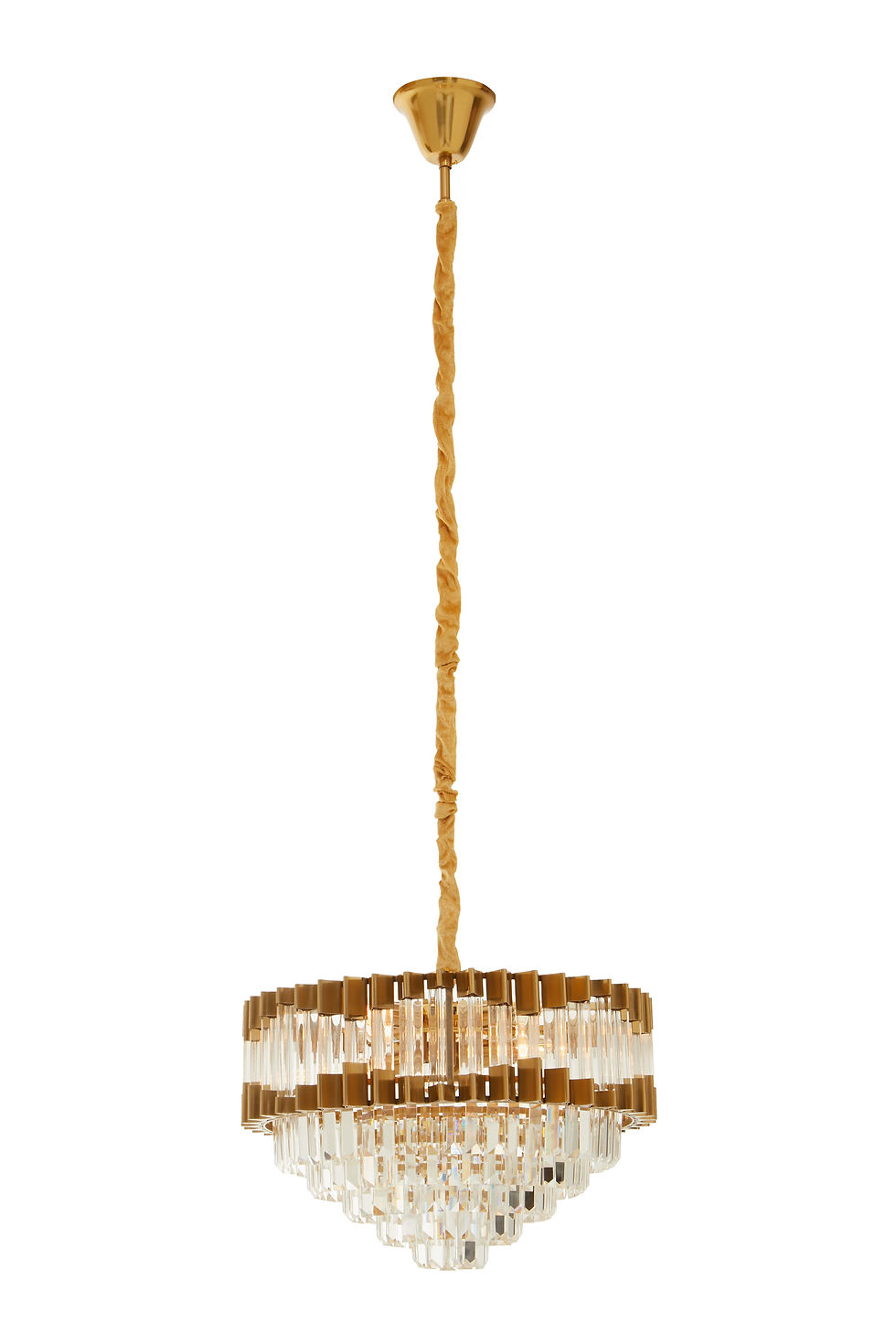 Thumbnail: Majestic Four Bulb Antique Gold Chandelier