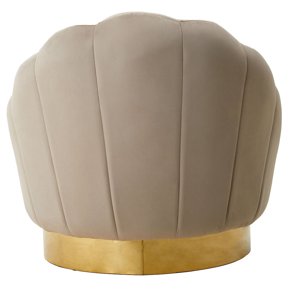 Thumbnail: Santorina Mink Velvet Chair