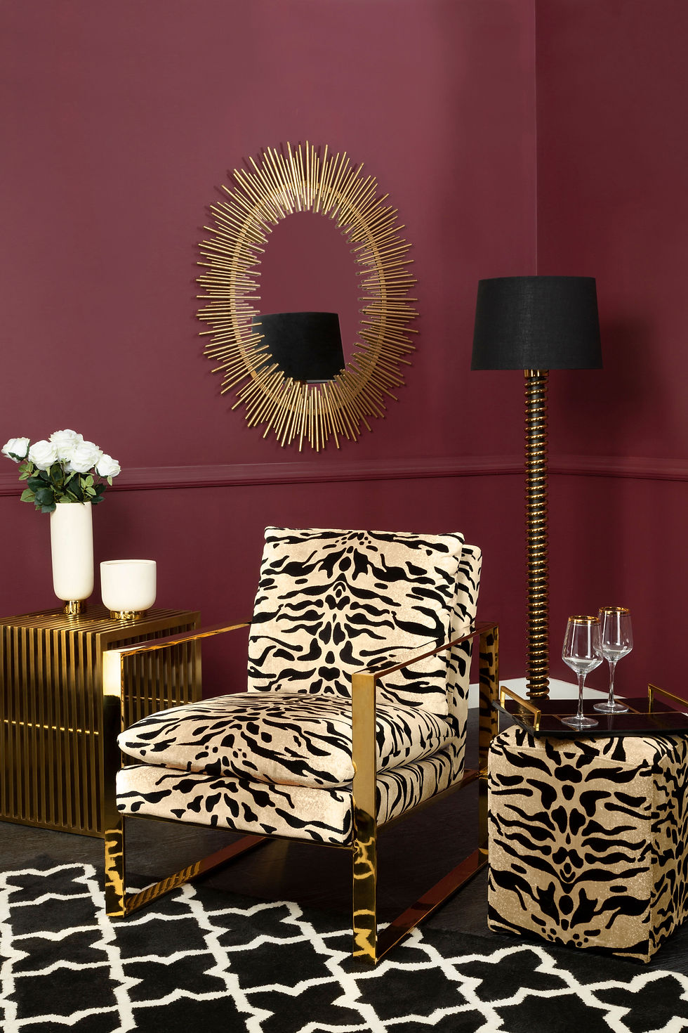 Thumbnail: Eclipse Tiger Print Armchair