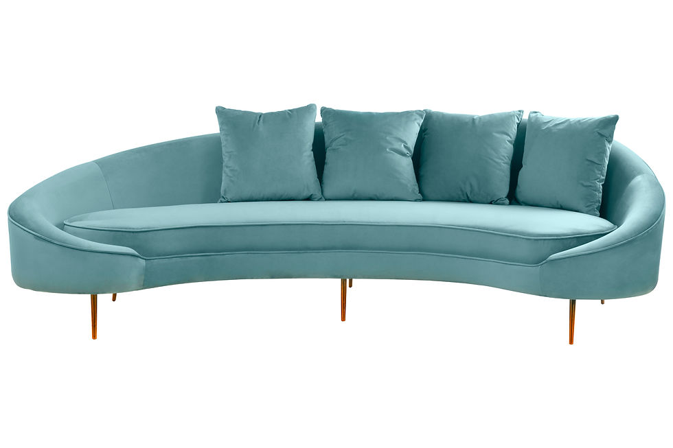 Thumbnail: Orana 4 Seat Light Turquoise Sofa