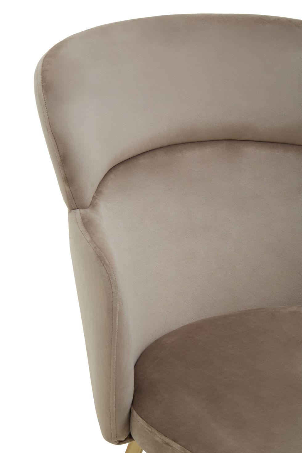 Thumbnail: Capri Mink Velvet Chair