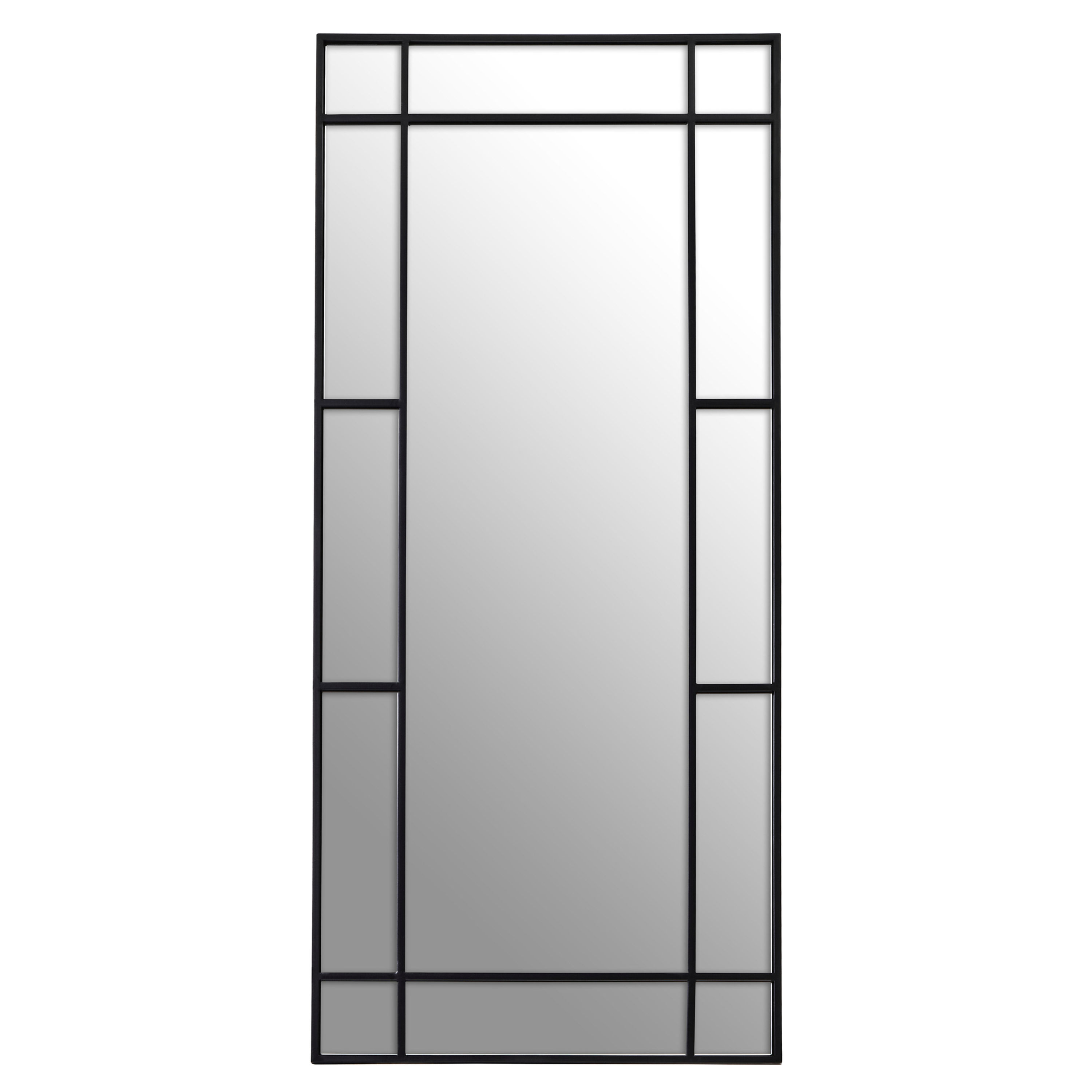 Azurian Floor Standing Mirror Black Frame