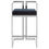 Thumbnail: Aveline Bar Stool With Silver Frame