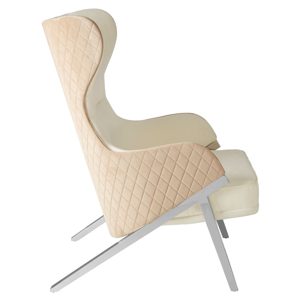 Thumbnail: Santorina White Fabric Chair