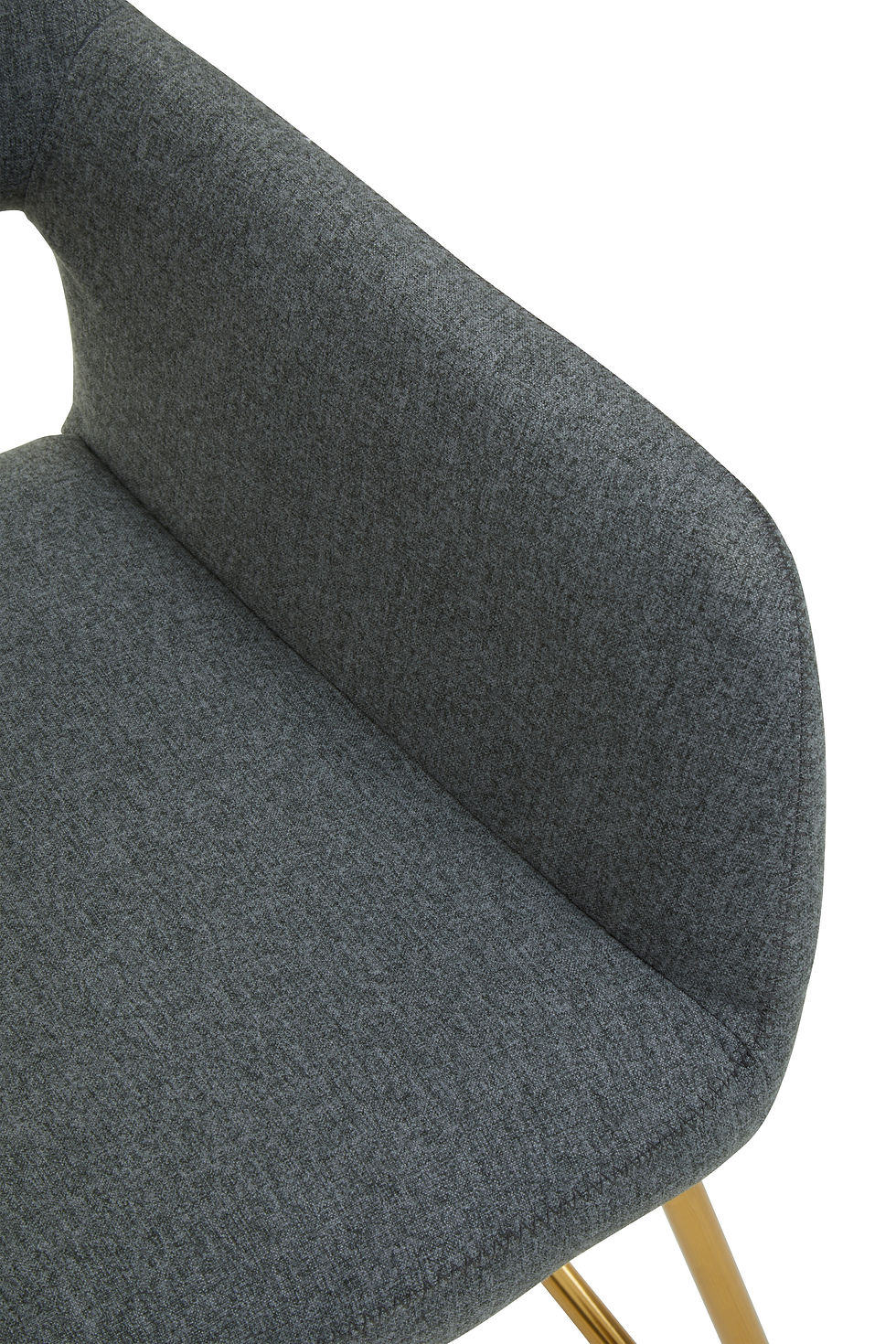 Thumbnail: Kyoto Grey and Gold Dining Chair