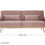 Thumbnail: Aventine Pink Velvet Sofa Bed
