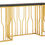 Thumbnail: Aventine Console Table in Gold and Black Glass Top