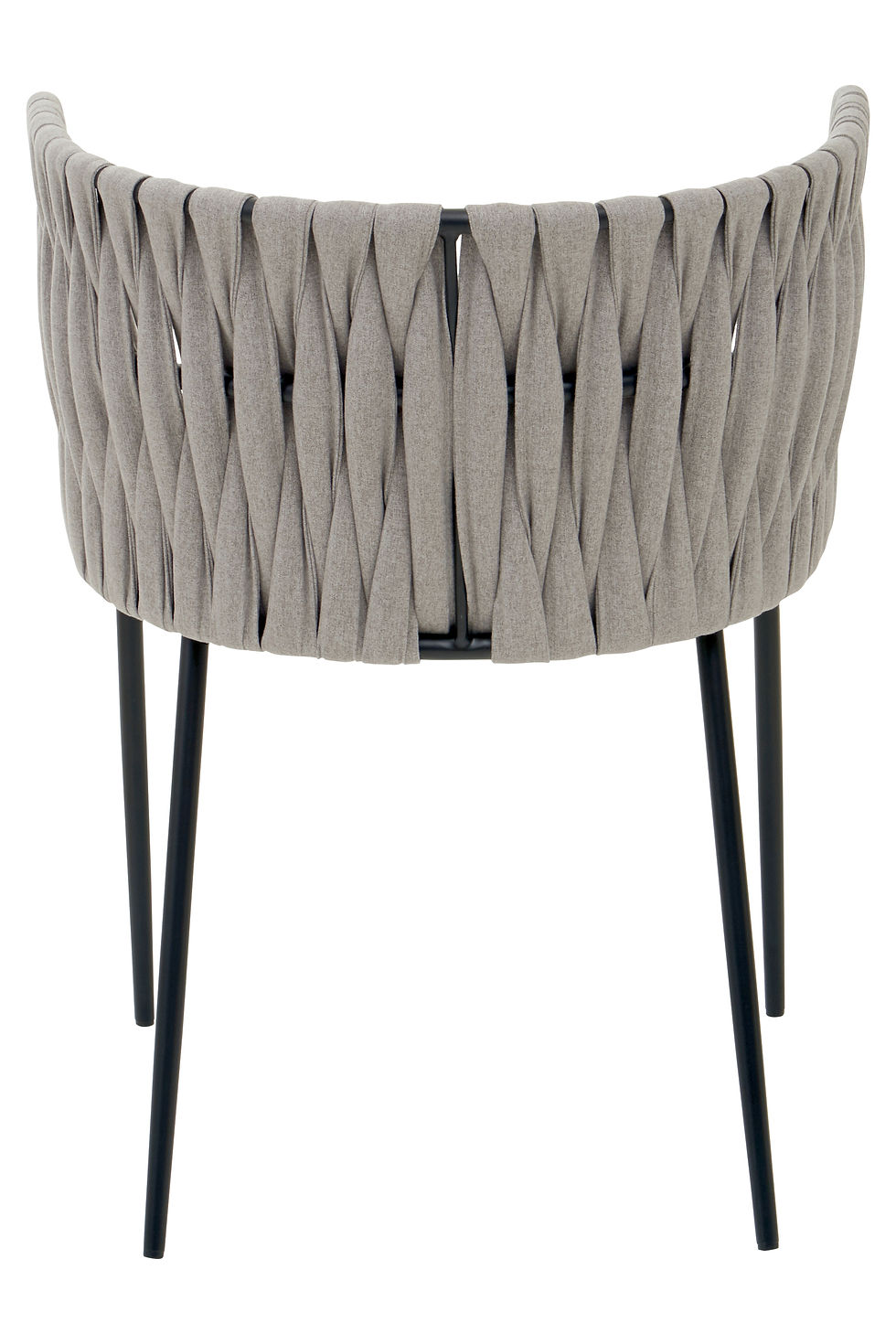 Thumbnail: Monaco Grey Dining Chair With Woven Back