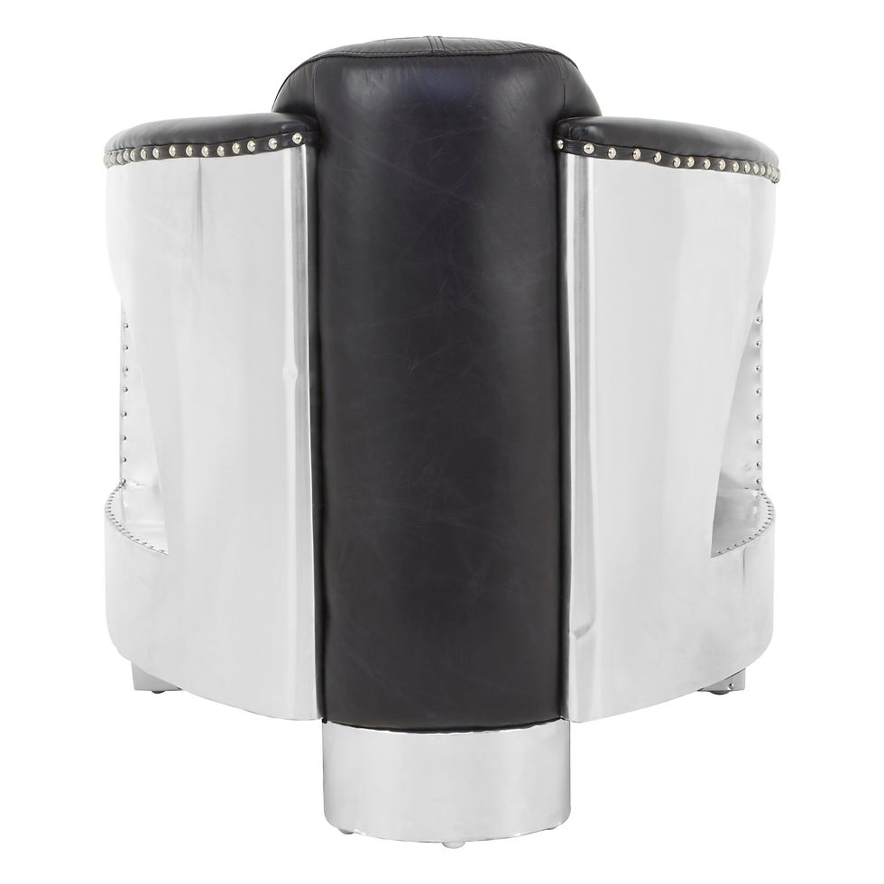 Thumbnail: Vistoria Black Leather Sofa Chair