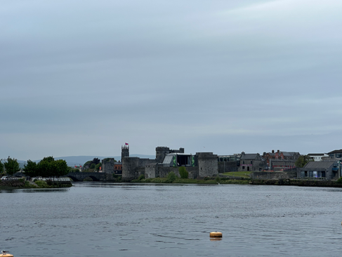 view of harbor from downtown limerick ireland